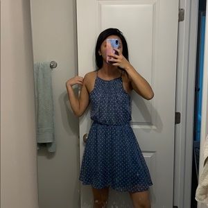 S polka dot halter dress